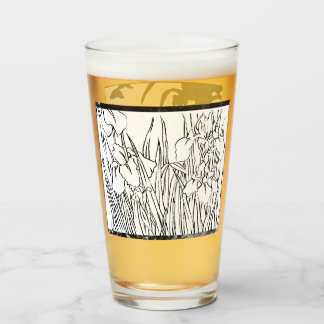 Bloem geschetste glazen
