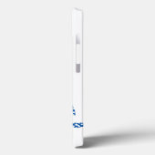 bloem gevarieerde letter F (blauw en stip) Case-Mate iPhone Case (Achterkant / Links)