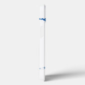 bloem gevarieerde letter F (blauw en stip) Case-Mate iPhone Case (Achterkant / Rechts)