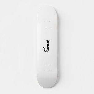 bloem Gevormde Brief J Persoonlijk Skateboard