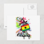Bloem Ghana Briefkaart (Voorkant / Achterkant)