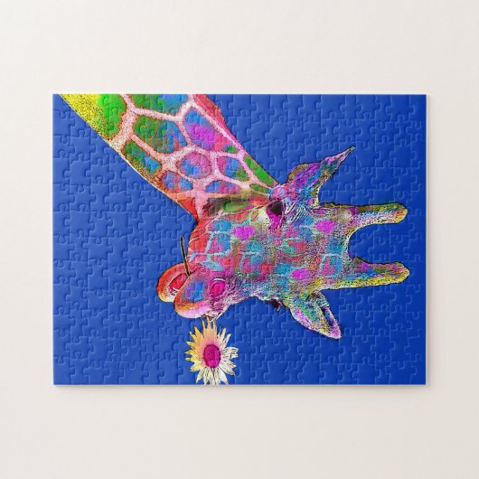 Bloem Giraffe Legpuzzel (Horizontaal)