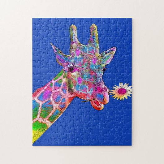 Bloem Giraffe Legpuzzel (Verticaal)