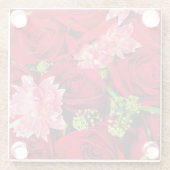 Bloem Glazen Onderzetter (Achterkant)