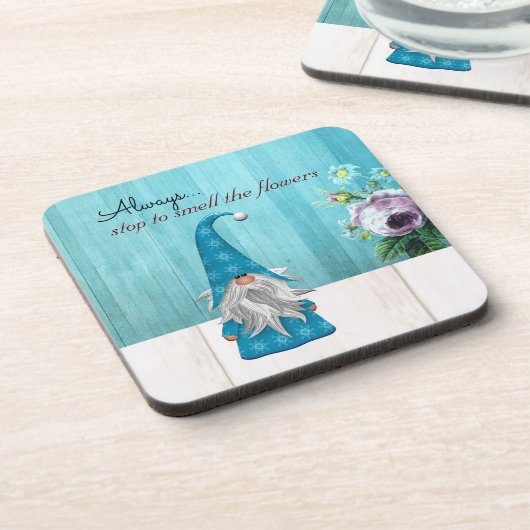 Bloem Gnome Bier Onderzetter (Linkerzijde)