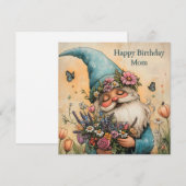 bloem Gnome illustratie Feestdagenkaart (Voorkant / Achterkant)