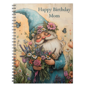bloem Gnome illustratie Notitieboek
