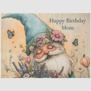 bloem Gnome illustratie Tissuepapier