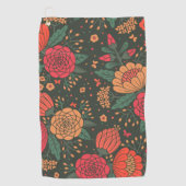 bloem golfhanddoek (Voorkant)