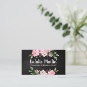 bloem | gouden bloem | Lijnen Visitekaartje (Staand voorkant)