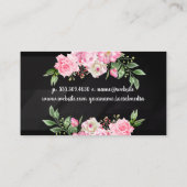 bloem | gouden bloem | Lijnen Visitekaartje (Achterkant)