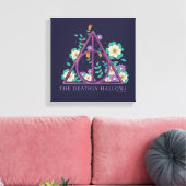 Bloem Grafische Dodenmantel Canvas Afdruk (Insitu (Woonkamer))