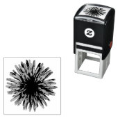 Bloem Grafische Paardebloem Decor Zelfinktende Stempel (In situ)