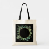 BLOEM GROEN MET TOEWIJDING TOTE TAS (Achterkant)