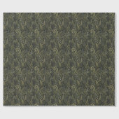 Bloem Groene Blad Cadeaupapier (Vlak)