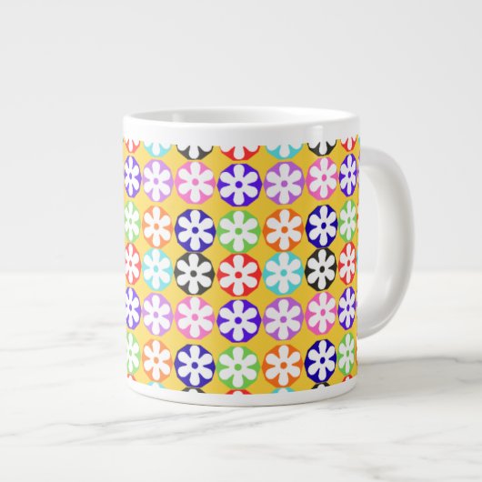 bloem grote koffiekop (Voorkant rechts)