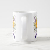Bloem  grote koffiekop (Achterkant)
