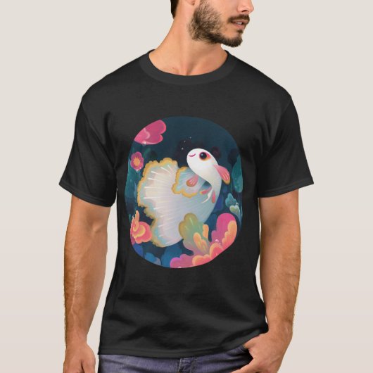 Bloem guppy t-shirt (Voorkant)