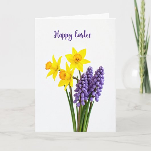 Bloem Happy Pasen Kaart (Voorkant)