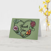 Bloem Hart Kaart (Gele Bloem)