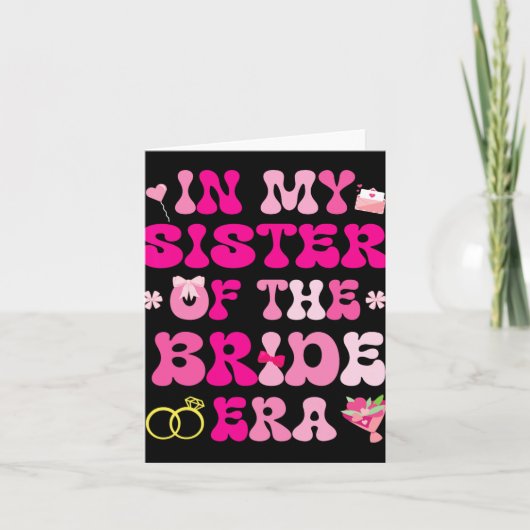 Bloem harten bruiloft huwelijk in mijn zus van de kaart (Voorkant)