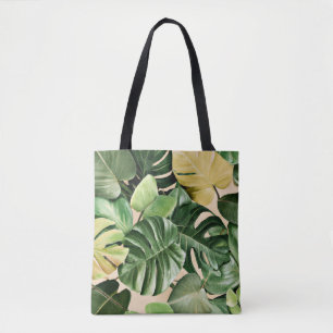 Bloem/ Hawaiiaans/Tropisch blad Tote Bag