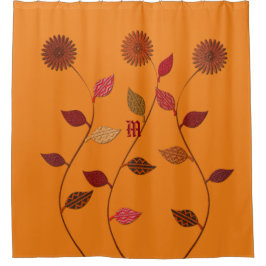 Bloem Herfst Bloemen Douchegordijn