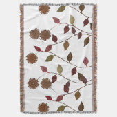 Bloem Herfst Floral Blanket Deken (Voorkant Verticaal)