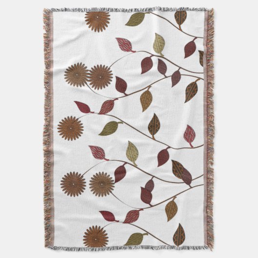 Bloem Herfst Floral Blanket Deken (Voorkant Verticaal)