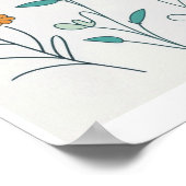 BLOEM HOME MUUR KUNST POSTER (Hoek)