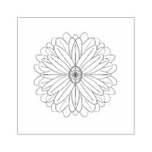 Bloem Houten Kunststempel Rubberstempel (Afrduk)