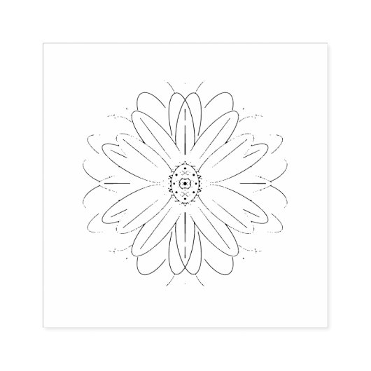 Bloem Houten Stempel (Afrduk)