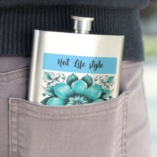 Bloem Hyper realistische Pen Illustratie Afdrukken Flacon (Voorbeeld)