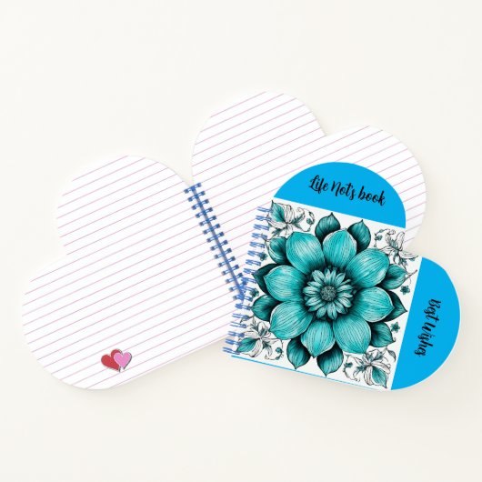 Bloem Hyper realistische Pen Illustratie Afdrukken Notitieboek (Binnen)