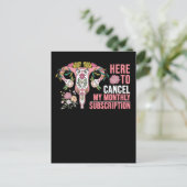 Bloem Hysterectomie Chirurgie Herstel Briefkaart (Staand voorkant)