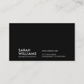 Bloem Icoon met Natuurlijke Bloemtakken Visitekaartje (Achterkant)