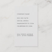 Bloem Icoon Yoga Houding Visitekaartje (Achterkant)