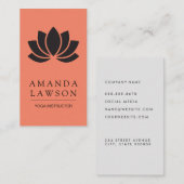 Bloem Icoon Yoga Visitekaartje (Voorkant / Achterkant)