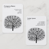 Bloem II - Licht grijs Visitekaartje (Voorkant / Achterkant)