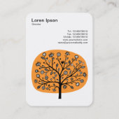 Bloem II - Licht Oranje Visitekaartje (Achterkant)