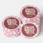 Bloem Illustratie aangepaste naam poker chips (Opstapeling)