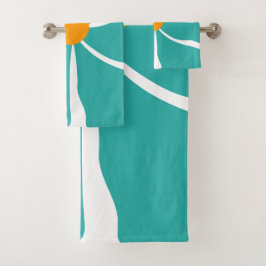 Bloem Illustratie Bad Handdoek