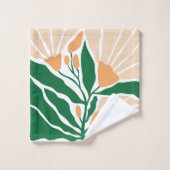 Bloem Illustratie Bad Handdoek (Wasdoekje)