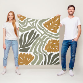 Bloem Illustratie Fleece Deken
