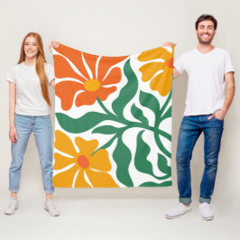 Bloem Illustratie Fleece Deken