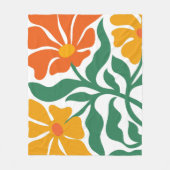 Bloem Illustratie Fleece Deken (Voorkant)