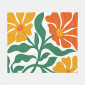 Bloem Illustratie Fleece Deken (Voorkant (Horizontaal))