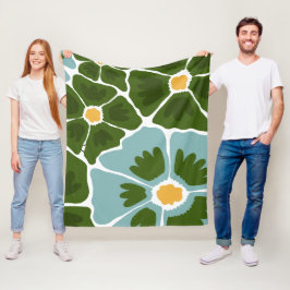 Bloem Illustratie Fleece Deken