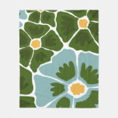 Bloem Illustratie Fleece Deken (Voorkant)