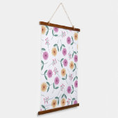 Bloem Illustratie Hangend Wandkleed (Gebogen)